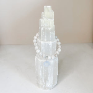 White Agate Crystal Bracelet